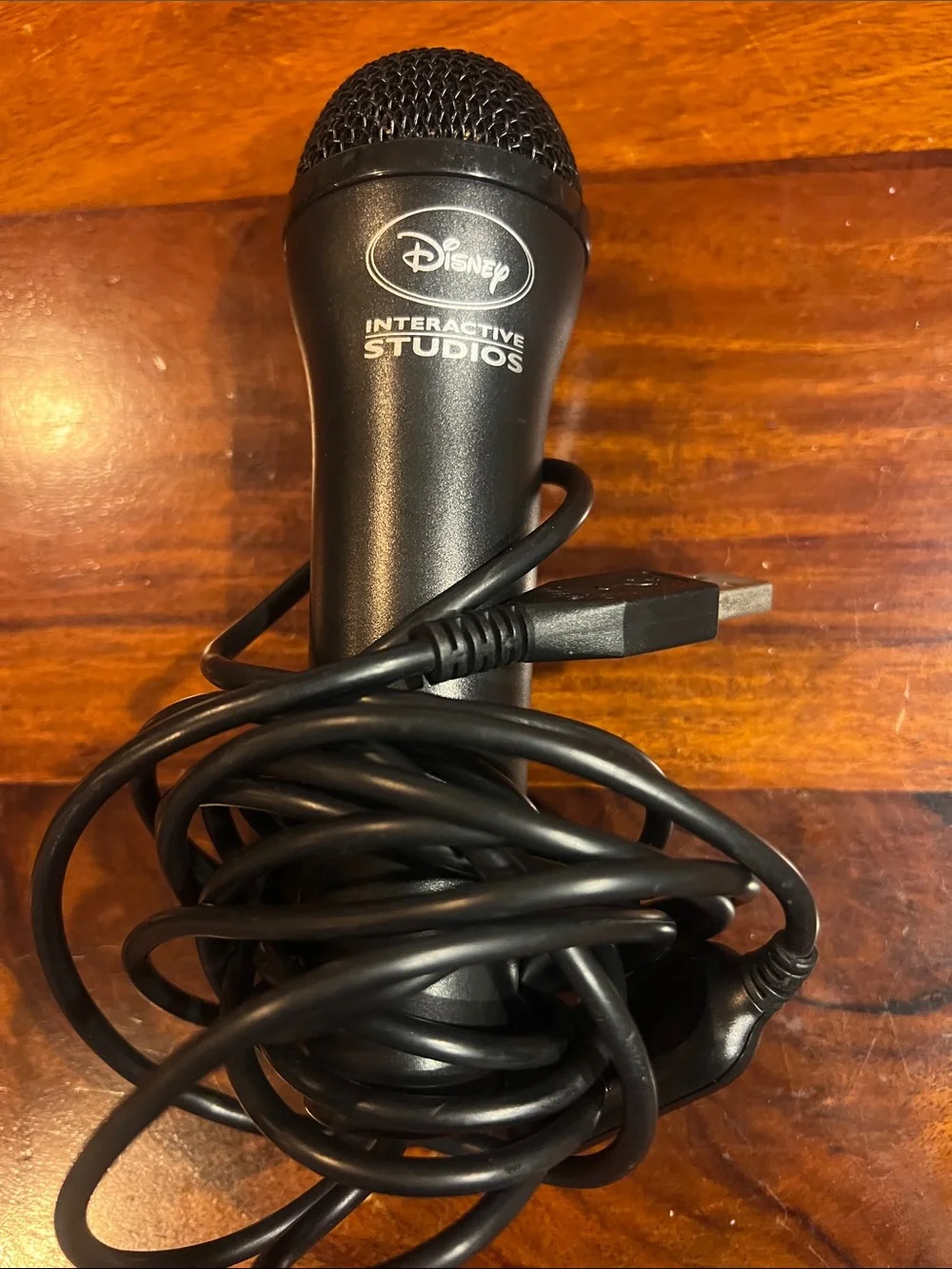 Disney Black USB Microphone with Interactive Studios Logo
